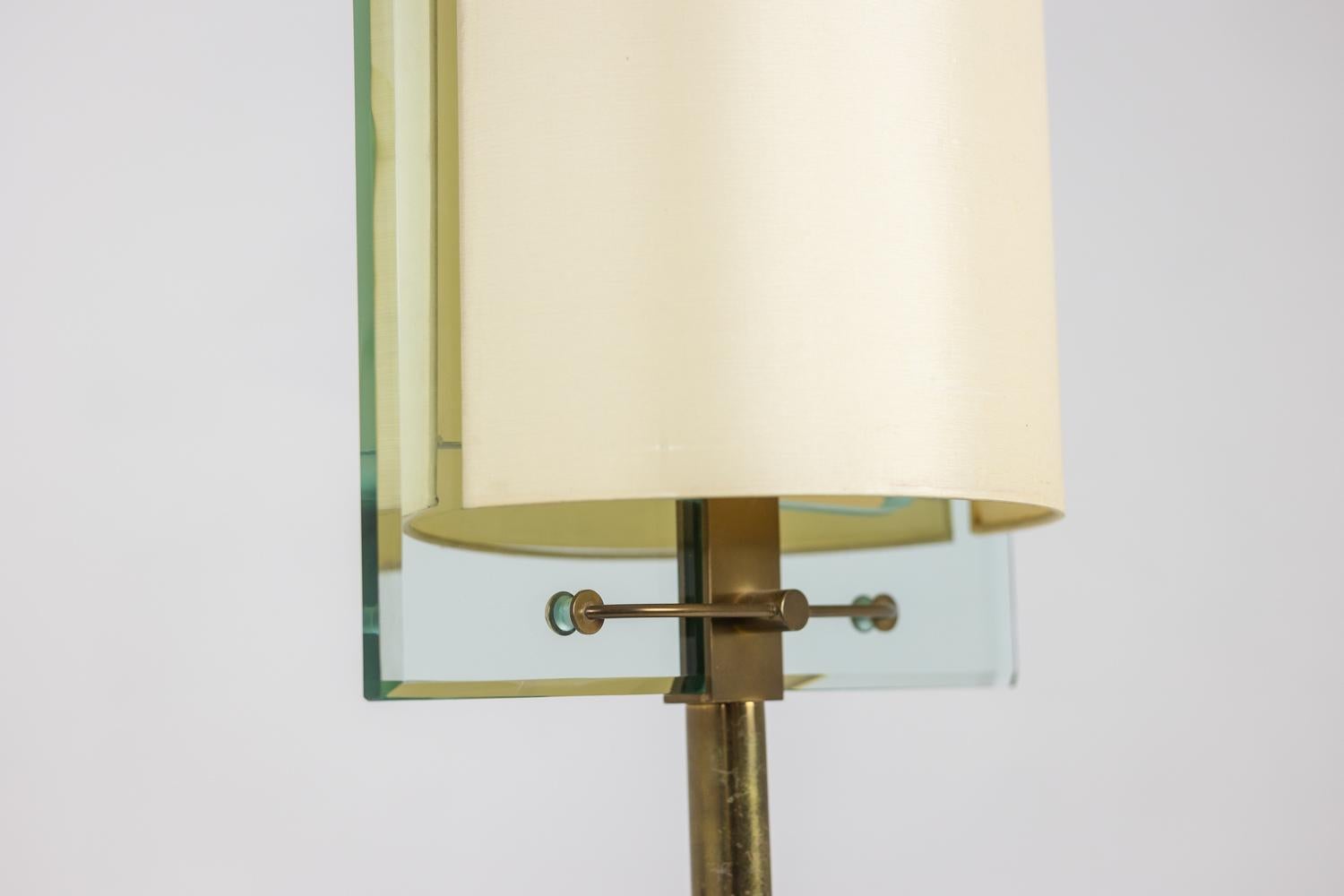 Patinated Nathalie Grenon for Fontana Arte, Modernist lamp circa 1940-50 For Sale