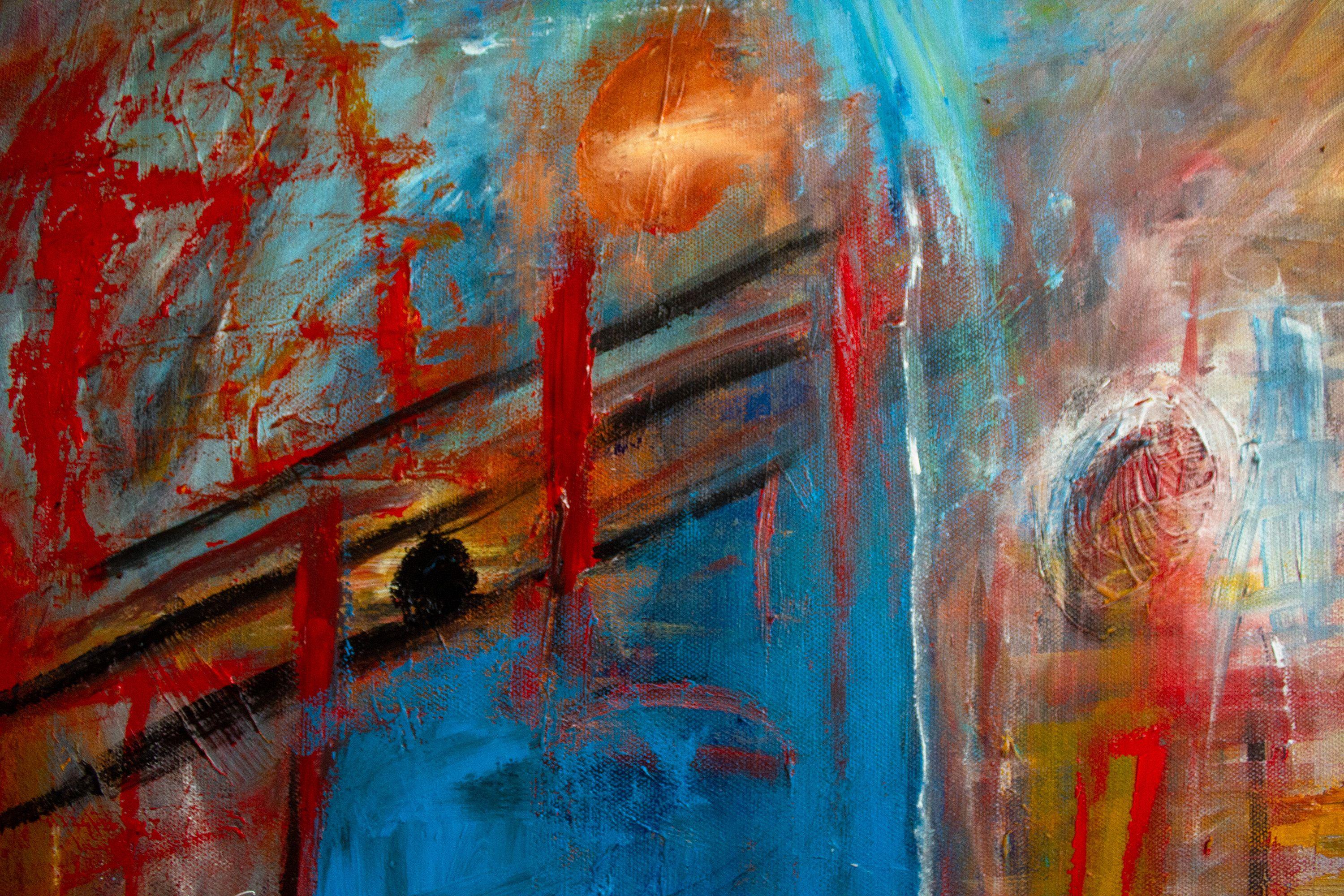 Sguardo astratto, Pittura, Acrilico su tela - Painting Espressionismo astratto di Nathalie Gribinski