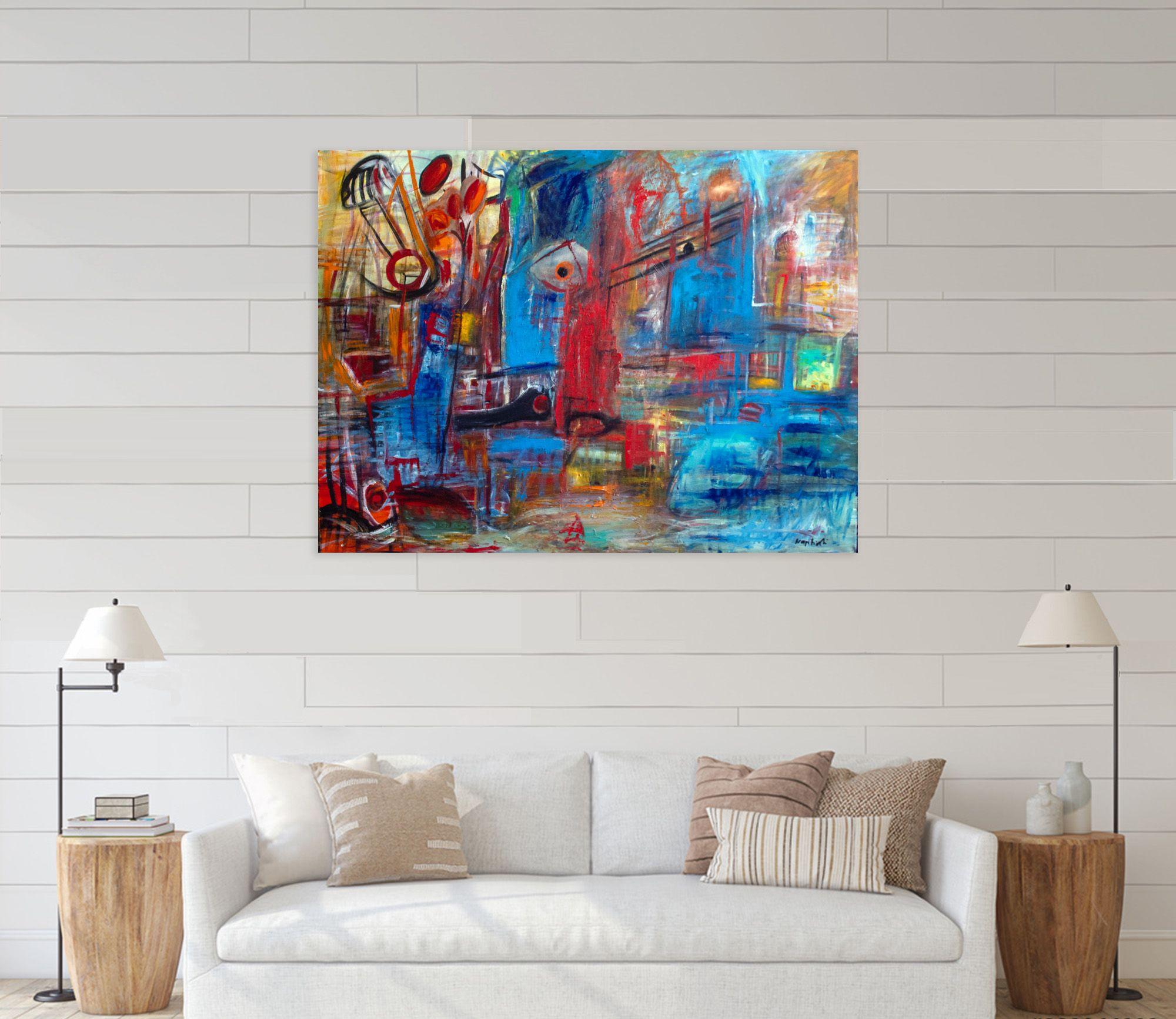 Sguardo astratto, Pittura, Acrilico su tela in vendita 1