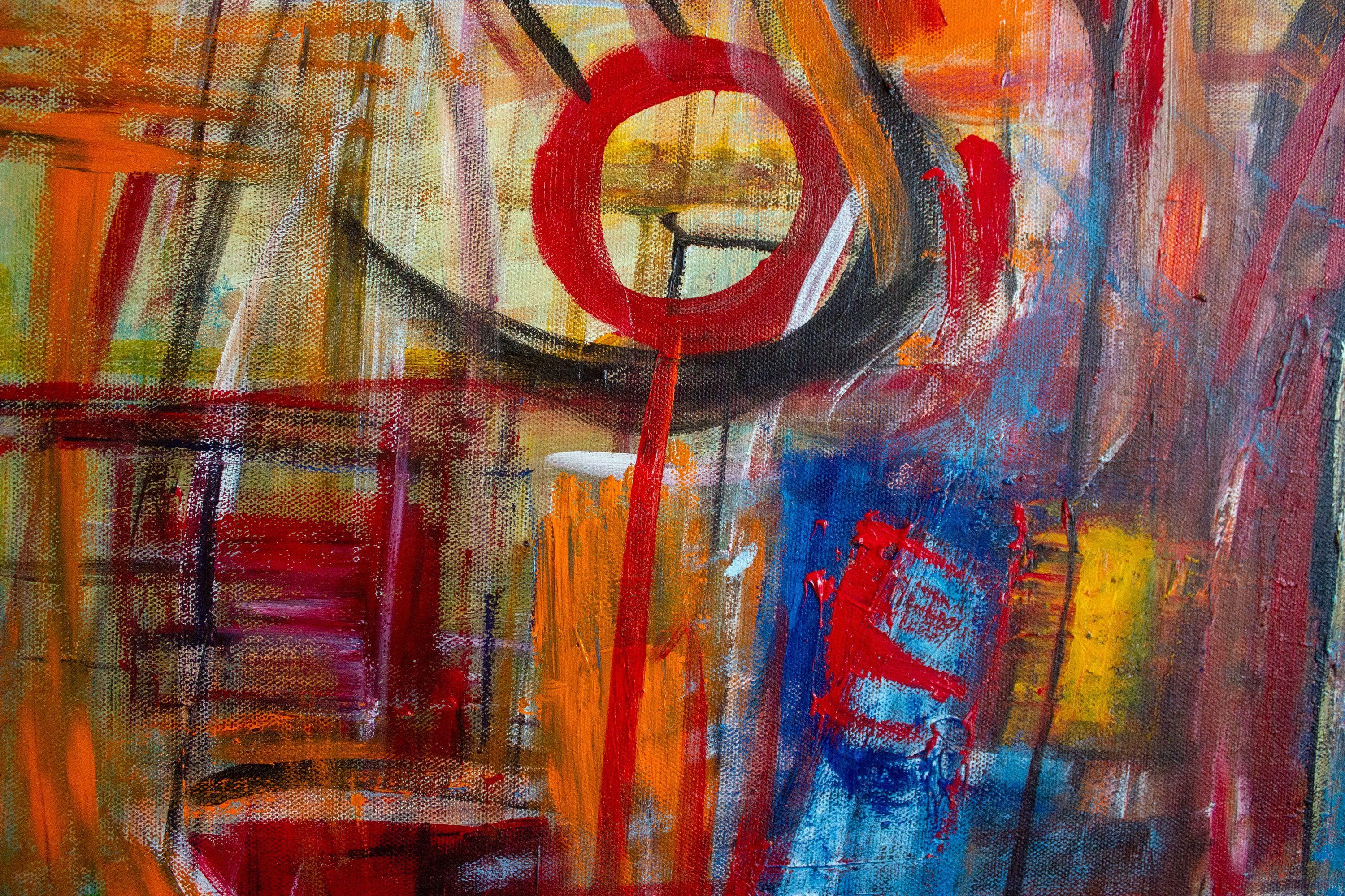 Sguardo astratto, Pittura, Acrilico su tela in vendita 2