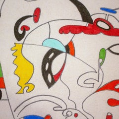 Dance around the Lines, Painting, Oil on Canvas