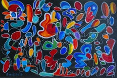 Dancing butterflies, Painting, Acrylic on Canvas