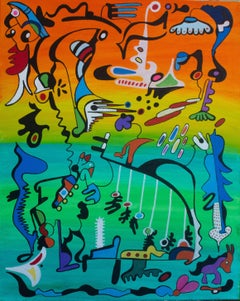 Niños jugando, Pintura, Óleo sobre lienzo