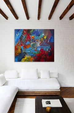 Mirage of Paradise, Painting, Acrylic on Canvas