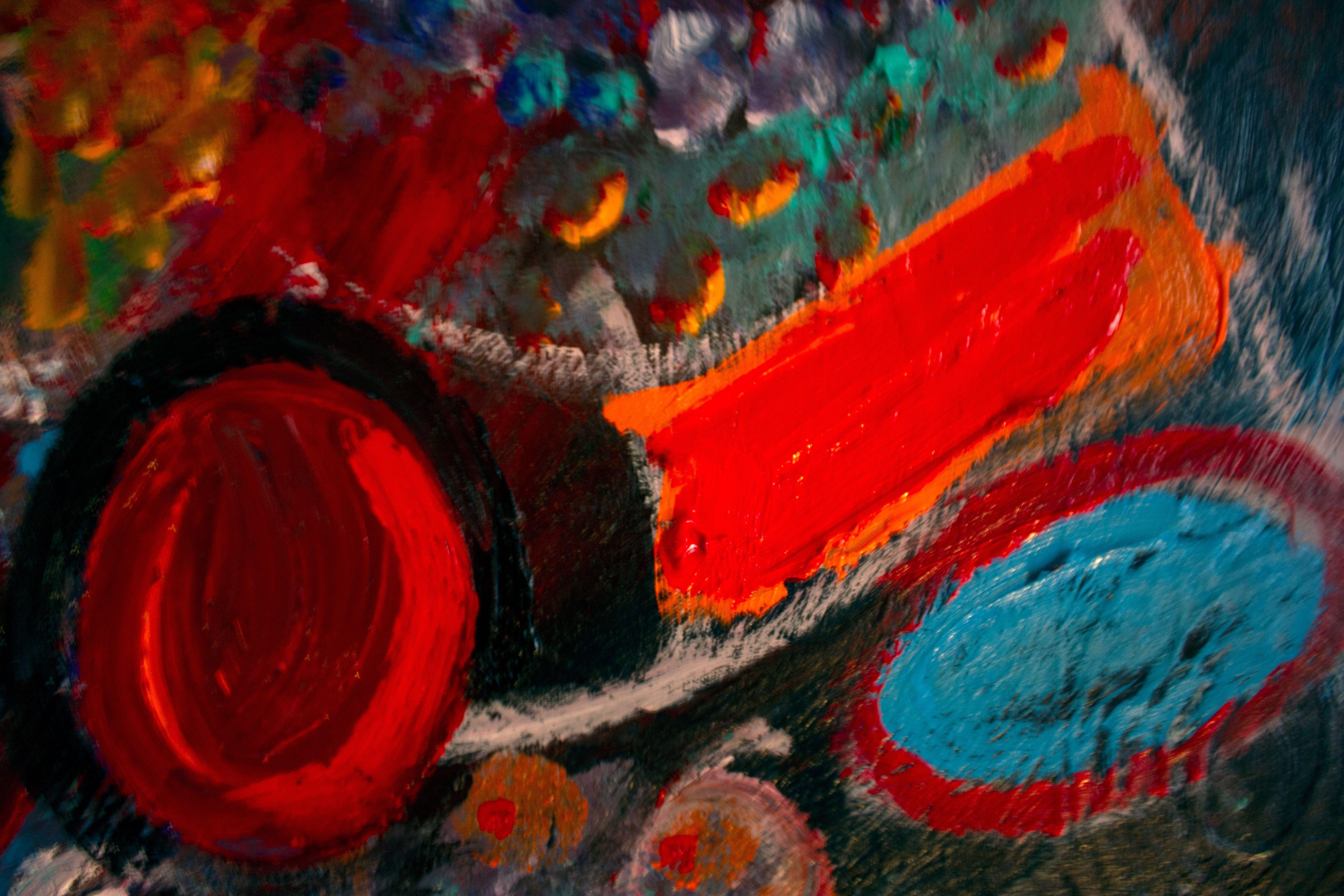 Miriadi di desideri, Pittura, Acrilico su tela - Abstract Painting Nero di Nathalie Gribinski