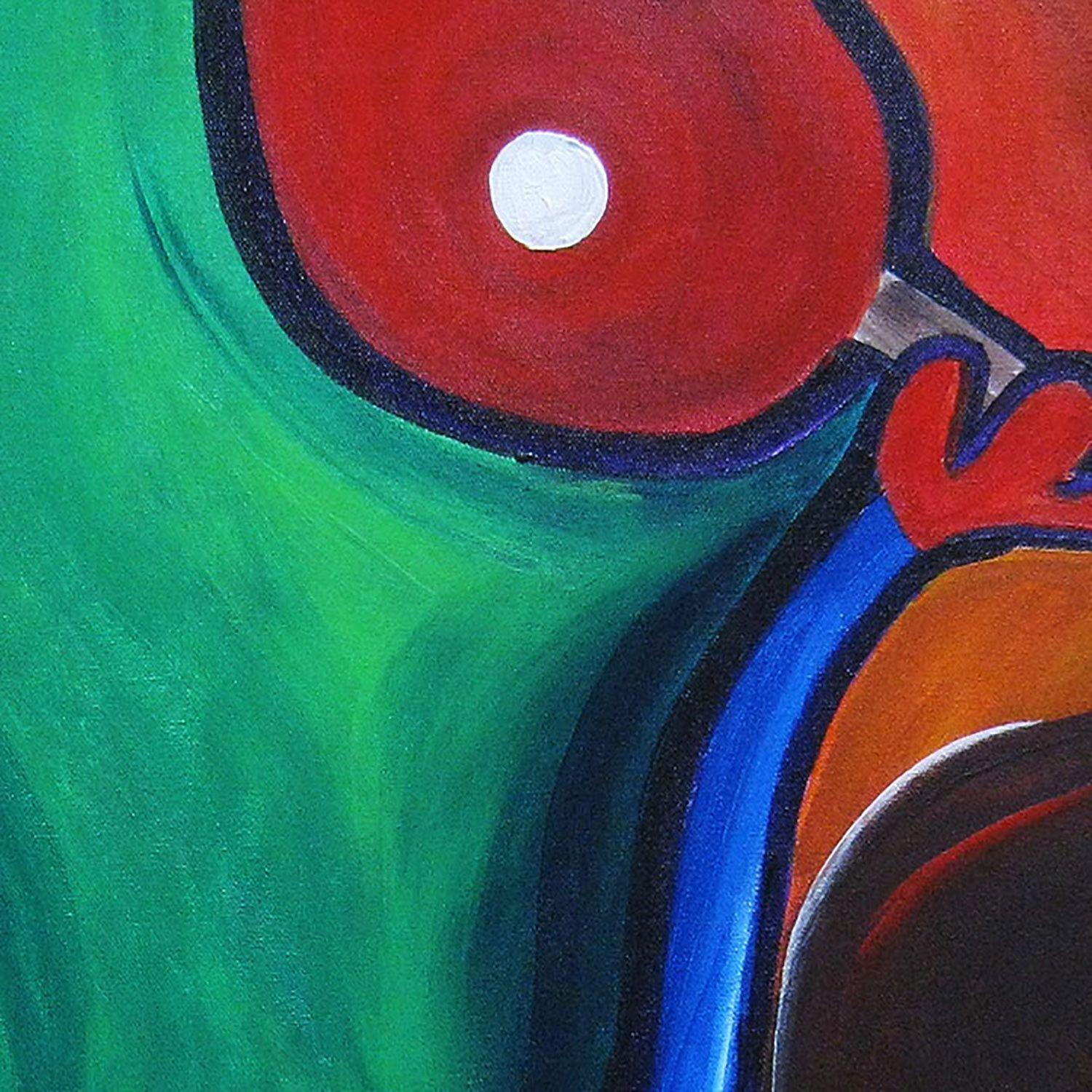 Festa del Ping Pong, Pittura, Acrilico su tela - Painting Espressionismo astratto di Nathalie Gribinski