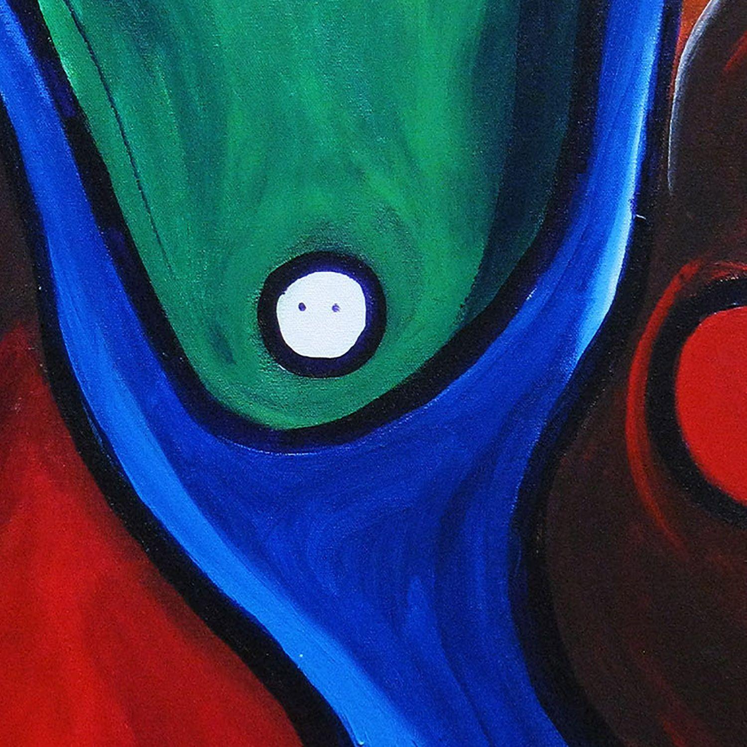 Festa del Ping Pong, Pittura, Acrilico su tela in vendita 1
