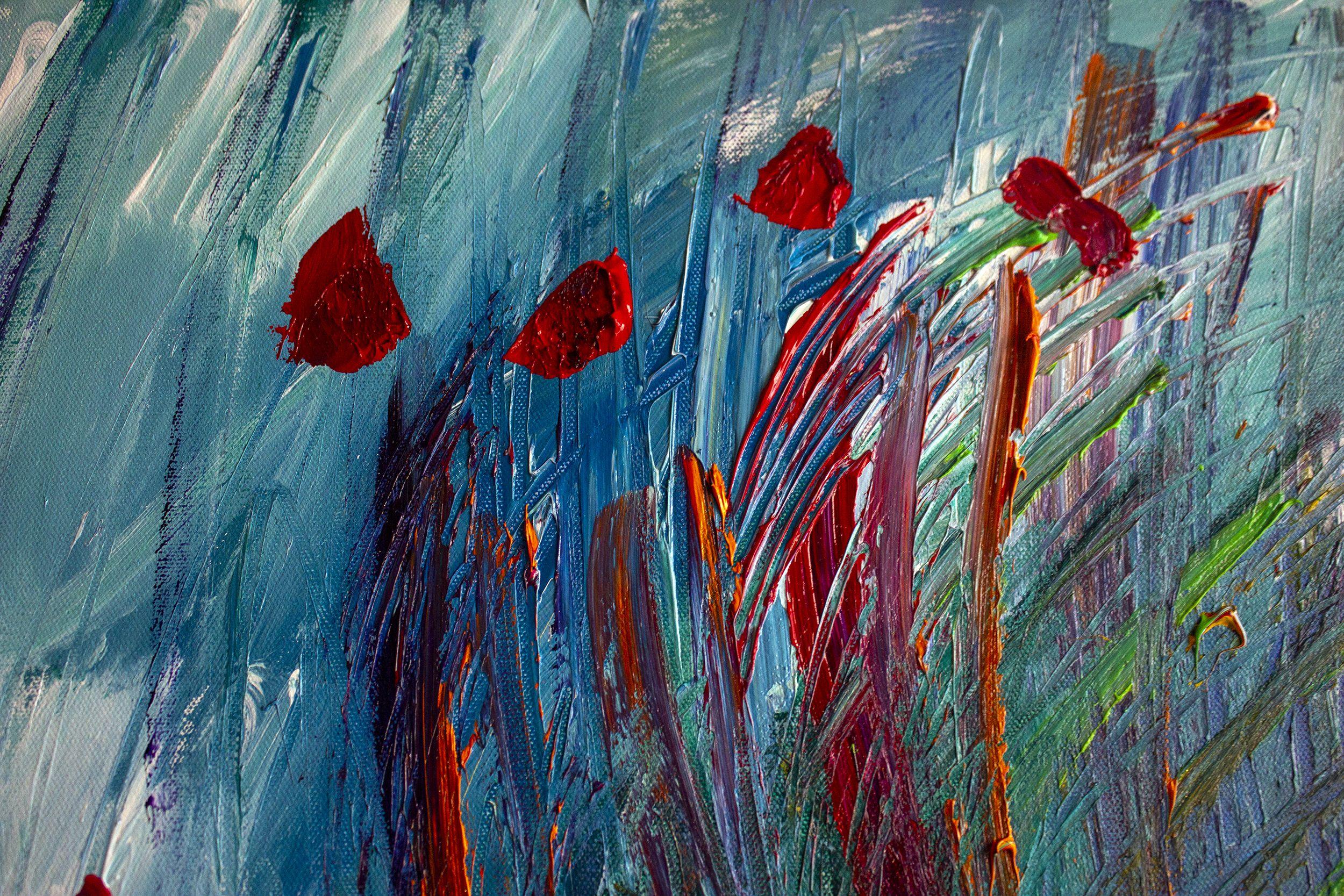 Tornado de Lava, Pintura, Acrílico sobre lienzo en venta 2