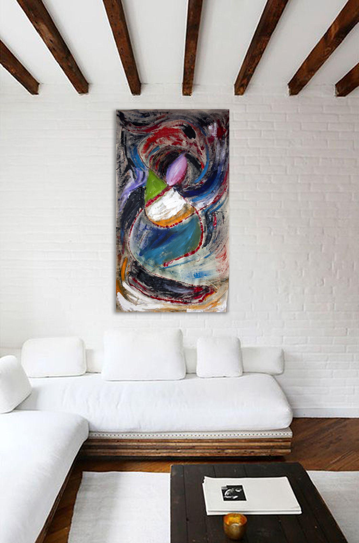 Victoria, Pintura, Acrílico sobre lienzo - Painting de Nathalie Gribinski