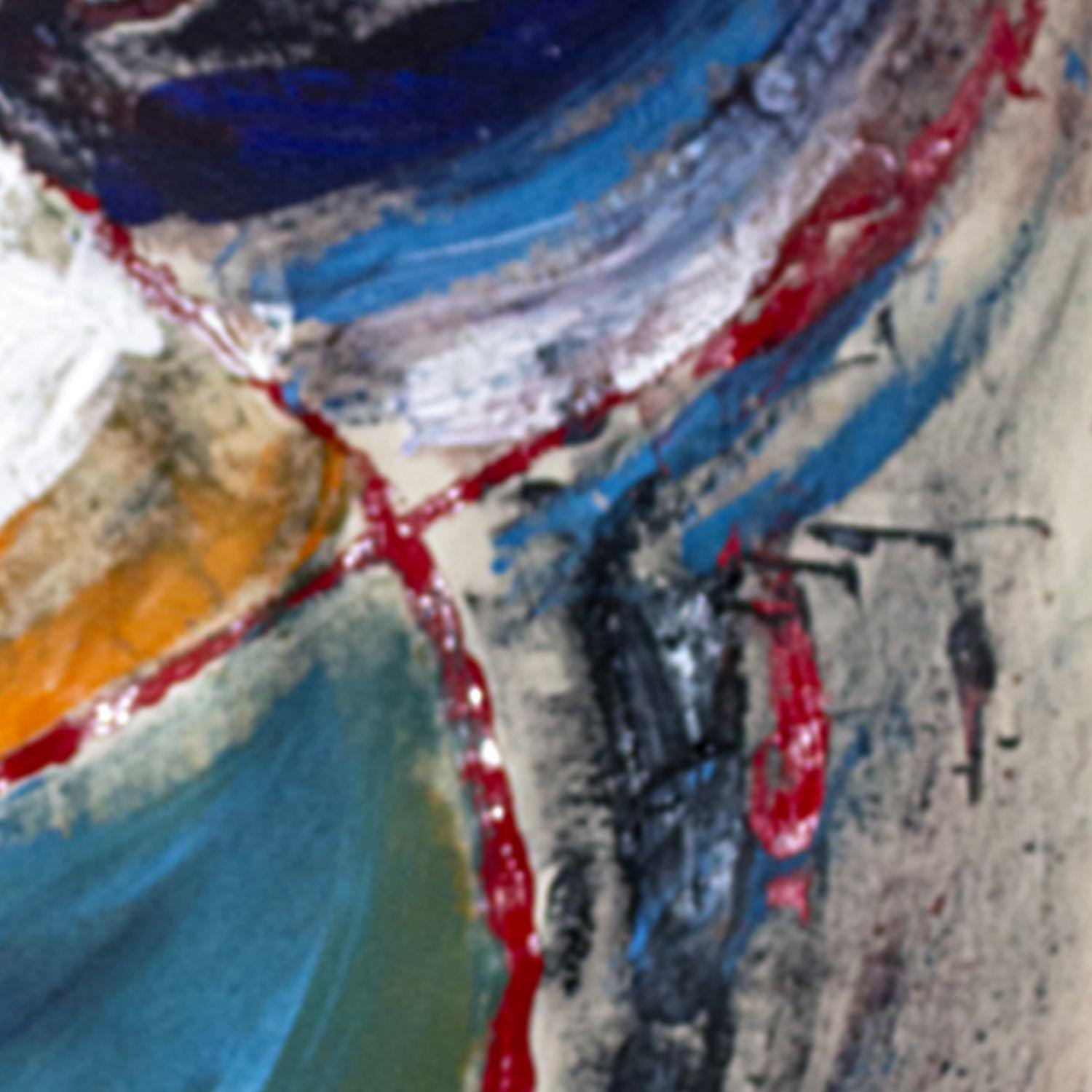 Arte abstracto creado con acrílicos sobre lienzo sin tensar. Se puede colgar tal cual, como un tapiz, estirado o enmarcado :: Pintura :: Abstracta :: Esta obra viene con un certificado oficial de autenticidad firmado por el artista :: Lista para