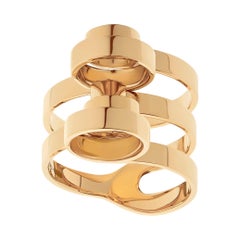 Nathalie Jean 18 Karat Gold Contemporary Sculpture Cocktail Ring