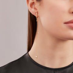 Nathalie Jean 0.22 Carat Diamond 18k Yellow Gold Transformable Pendant Earring