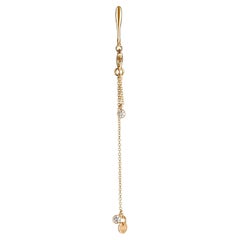 Nathalie Jean Pendants d'oreilles contemporains en or avec diamants de 0,22 carat