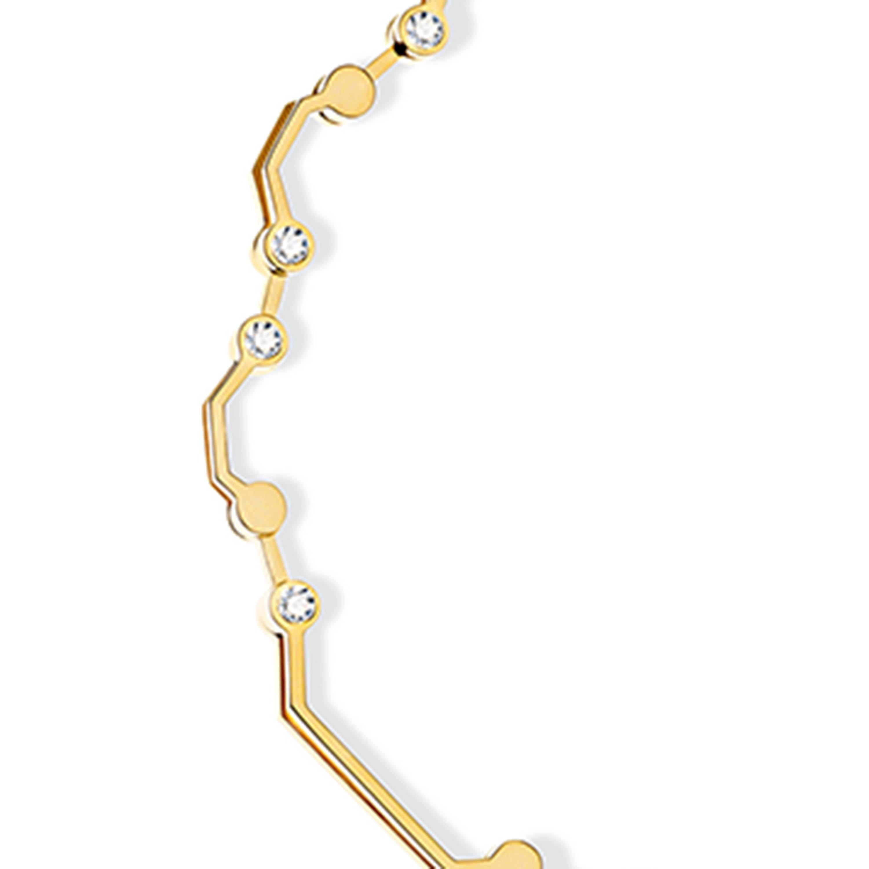 Nathalie Jean Contemporary 0.324 Carat Diamond Gold Articulated Link Bracelet 1