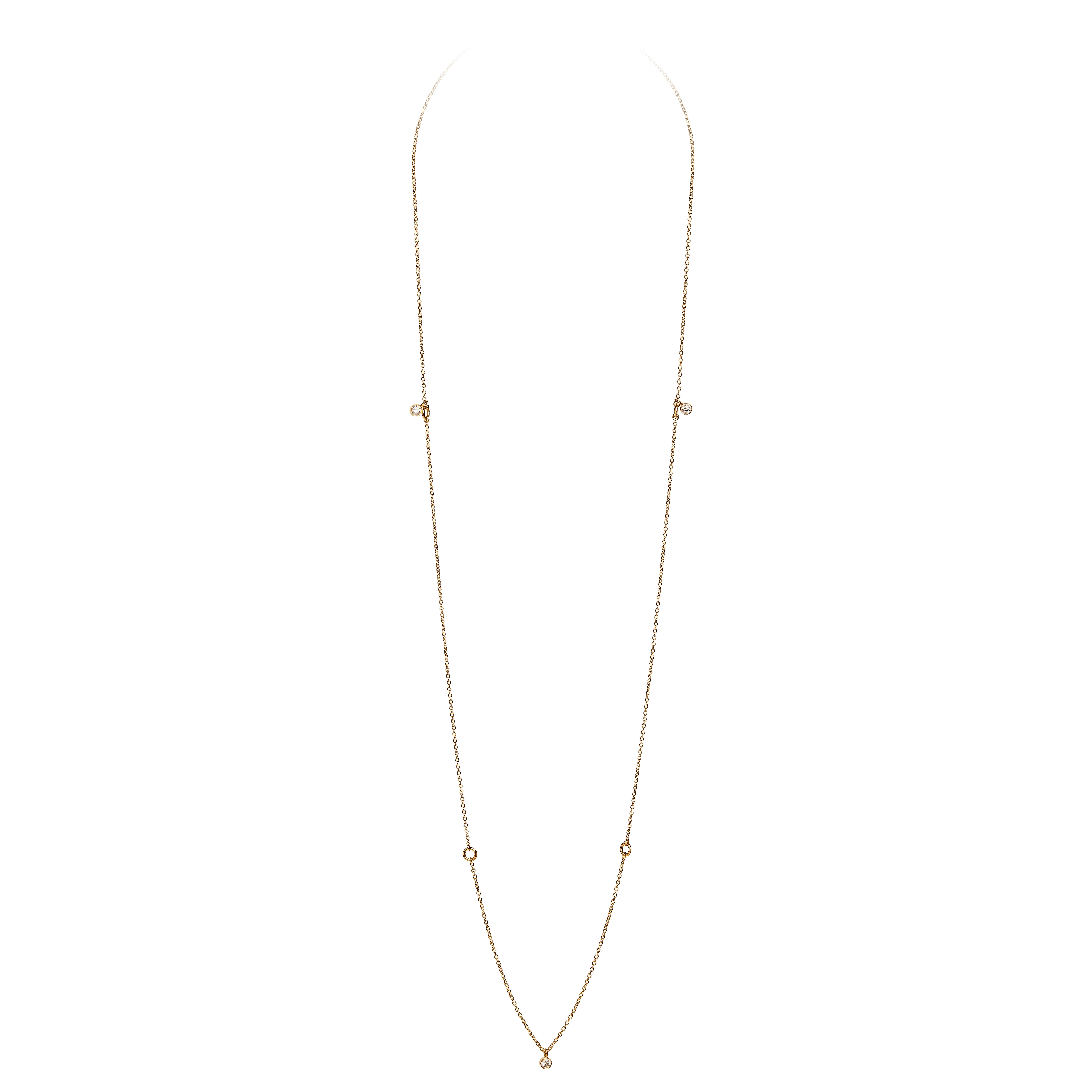 Nathalie Jean Contemporary 0.33 Carat Diamond Gold Pendant Chain Necklace For Sale 1