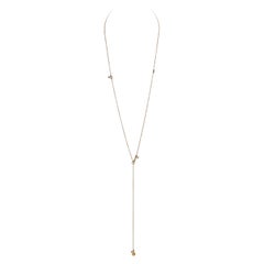 Nathalie Jean Contemporary 0.33 Carat Diamond Gold Pendant Multi-Strand Necklace