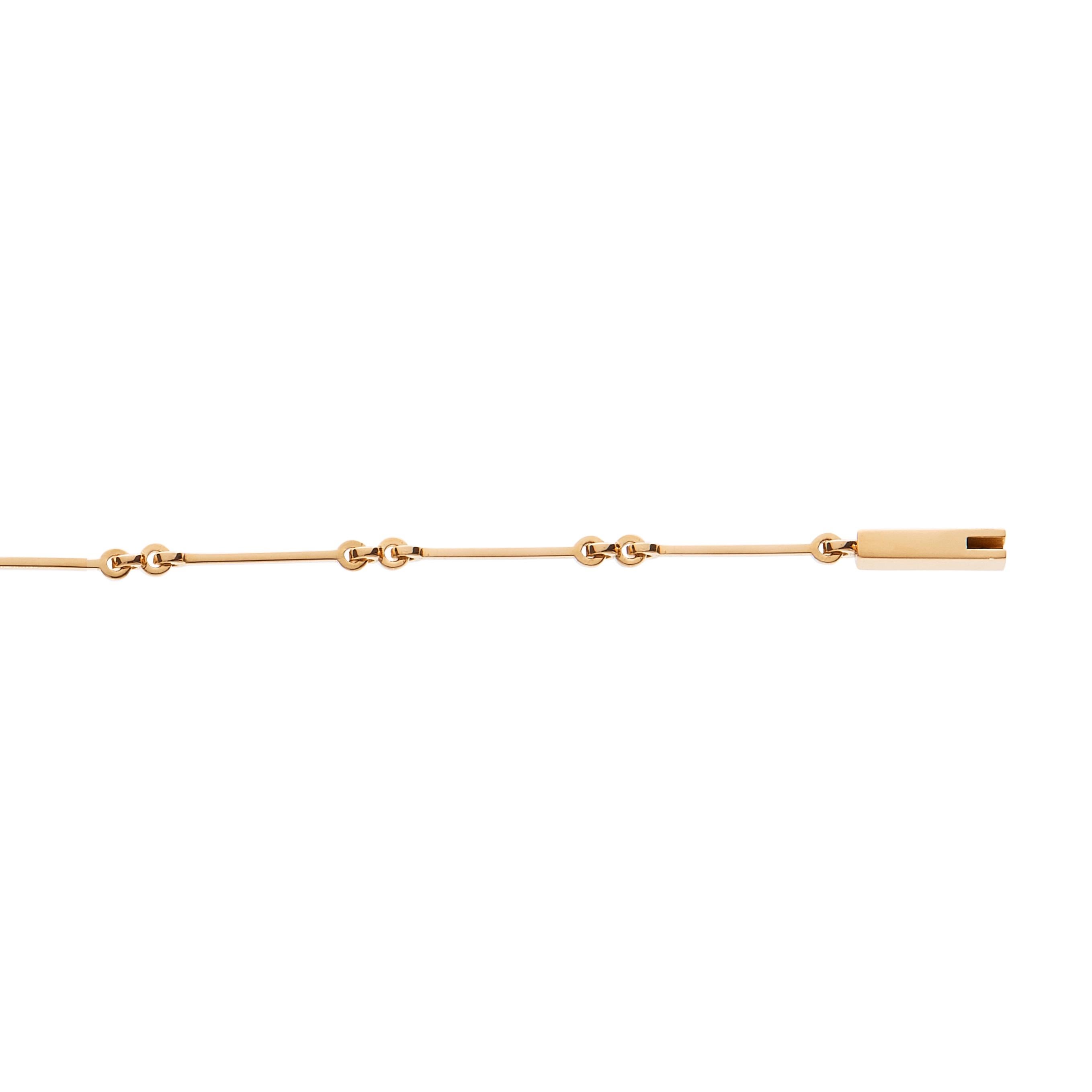 Nathalie Jean Contemporary 18 Karat Gold Chain Link Bracelet In New Condition For Sale In Milan, Lombardia