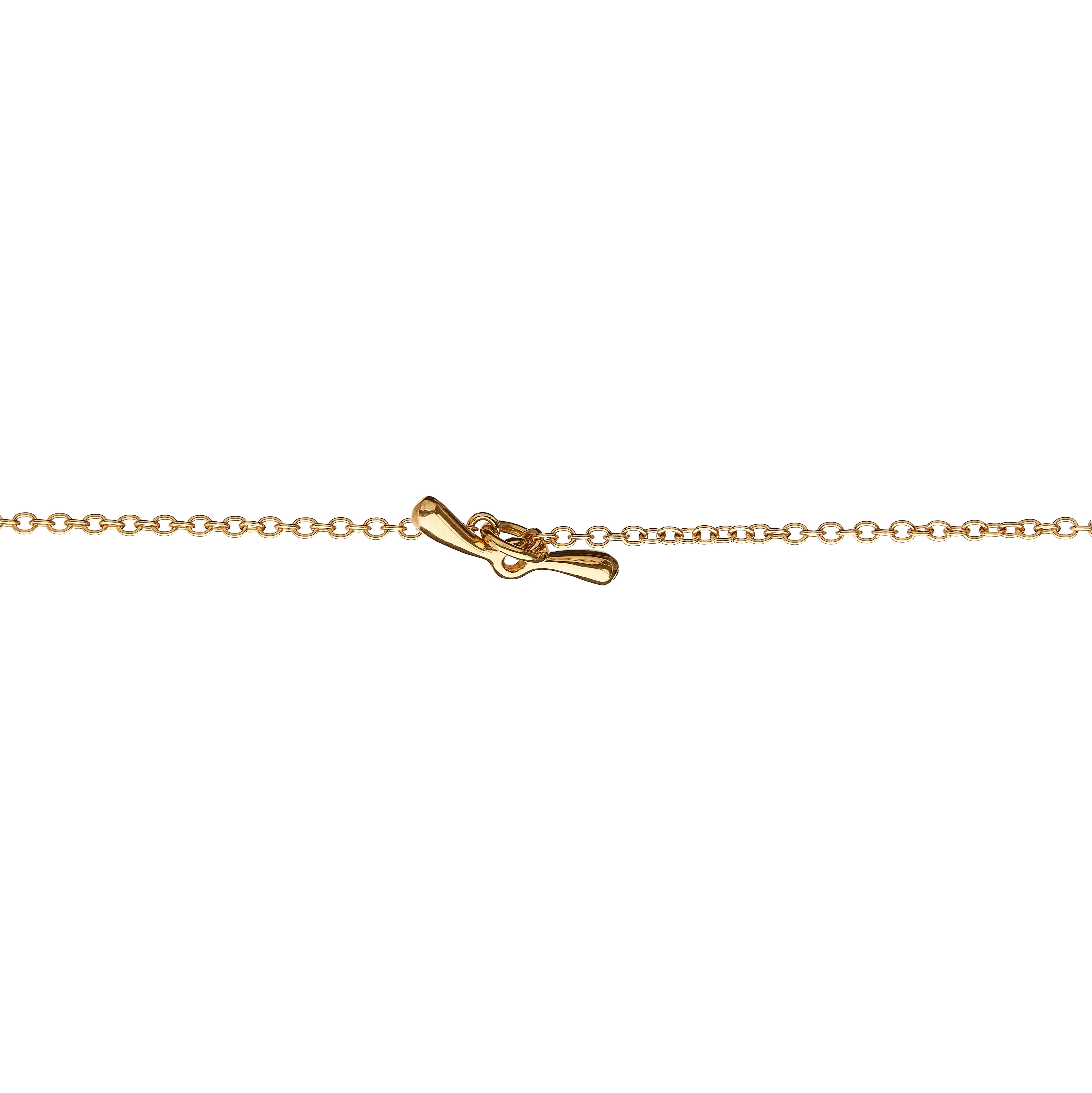 Nathalie Jean Contemporary Diamond Tourmaline Amethyst Gold Pendant Necklace For Sale 8