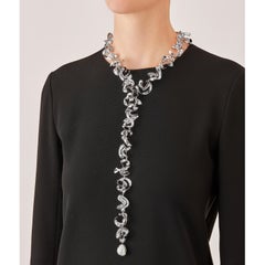 Nathalie Jean Limited Edition Pearl Sterling Silver Hoya Carnosa Tie Necklace