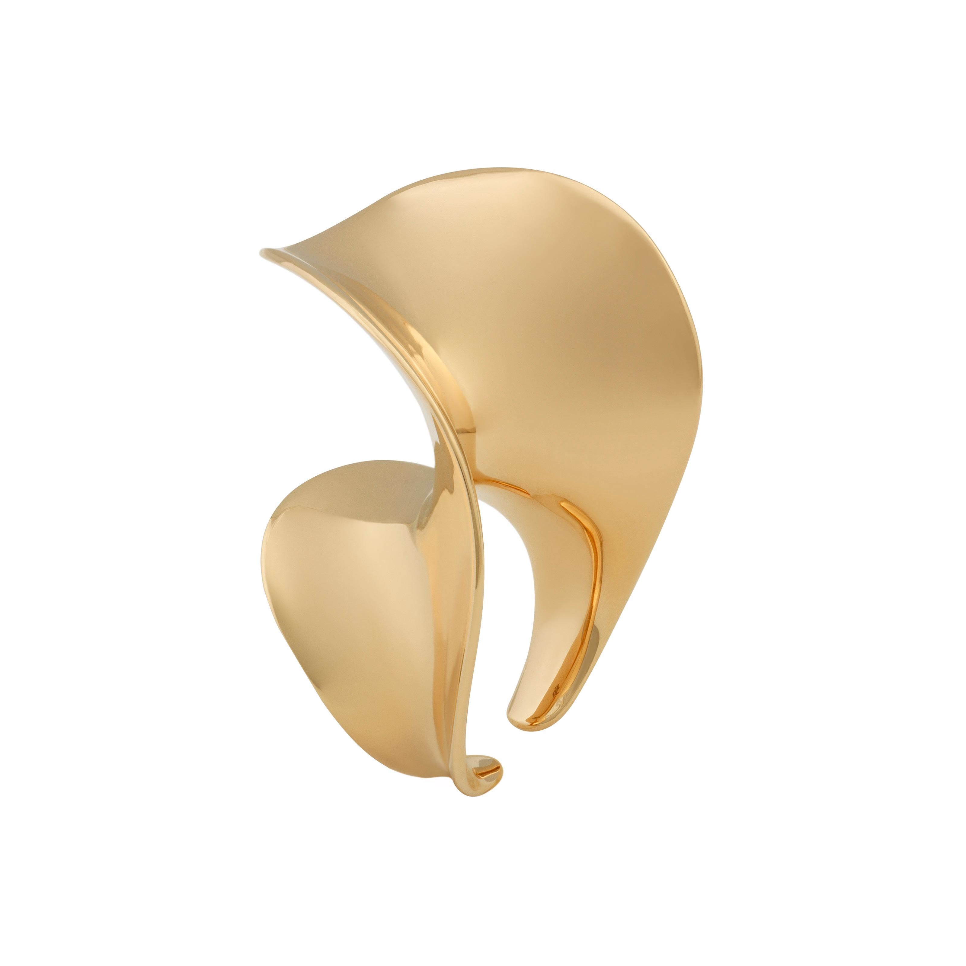 Nathalie Jean Contemporary Rose Gold Limited Edition Sculpture Cocktail Ring 2