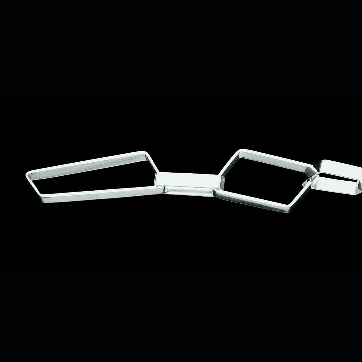 Nathalie Jean Contemporary Sterling Silver Limited Edition Chain Bracelet For Sale 2