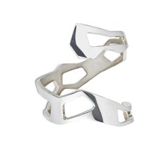 Nathalie Jean Contemporary Sterling Silver Limited Edition Cuff Bracelet