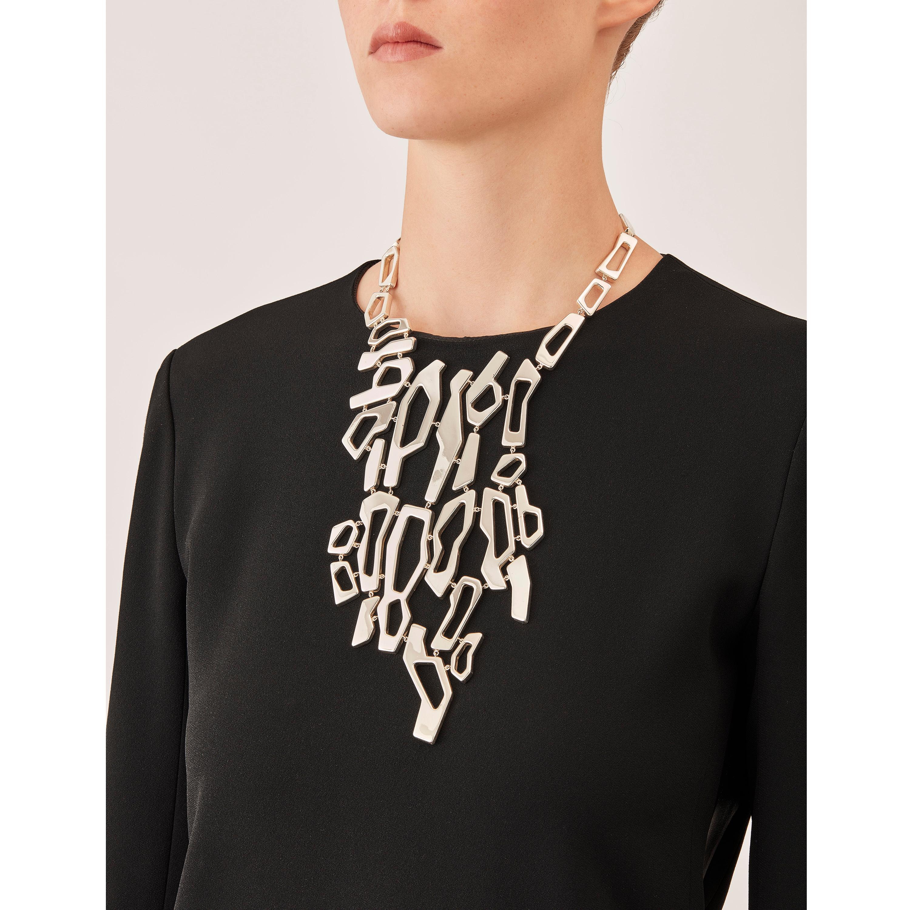 Nathalie Jean Contemporary Sterling Silber Limited Edition Tropfen Halskette im Angebot 1