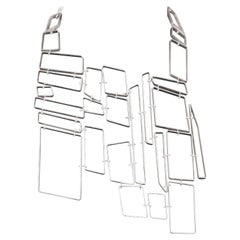 Nathalie Jean Contemporary Sterling Silver Limited Edition Drop Necklace