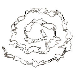 Nathalie Jean Contemporary Sterling Silver Limited Edition Link Chain Necklace
