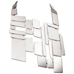 Nathalie Jean Contemporary Sterling Silver Limited Edition Drop Necklace