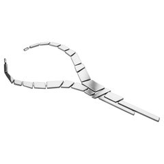 Nathalie Jean Contemporary Sterling Silver Limited Edition Drop Necklace