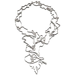 Nathalie Jean Contemporary Sterling Silver Limited Edition Link Drop Halskette