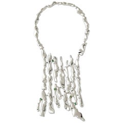 Nathalie Jean Collier en argent sterling avec tourmaline Contemporary