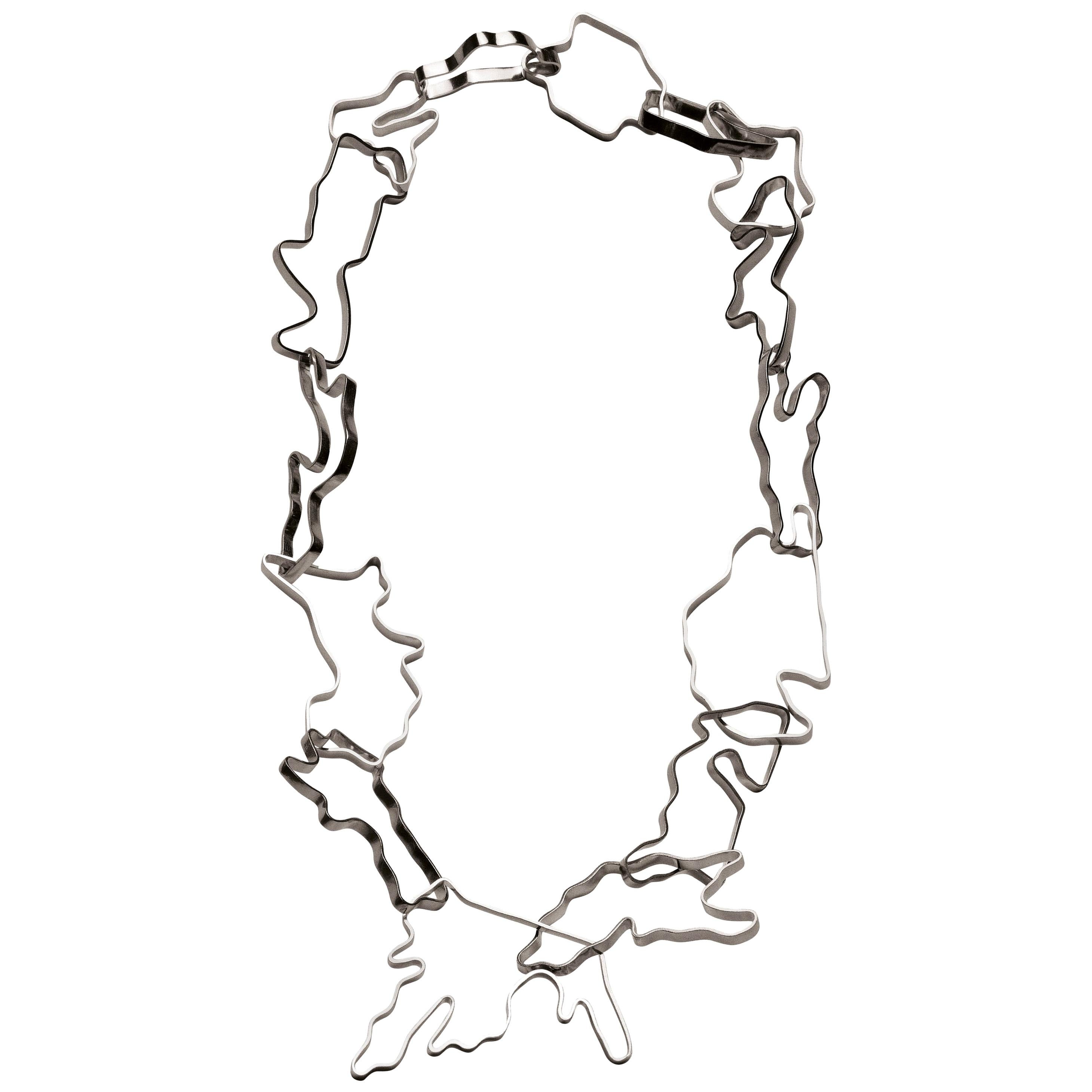 Nathalie Jean Sterling Silver Limited Edition Small Chain Link Necklace