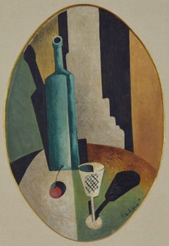 Nature Morte, Oil on Canvas by Nathan Altman, 1919 - Cubist