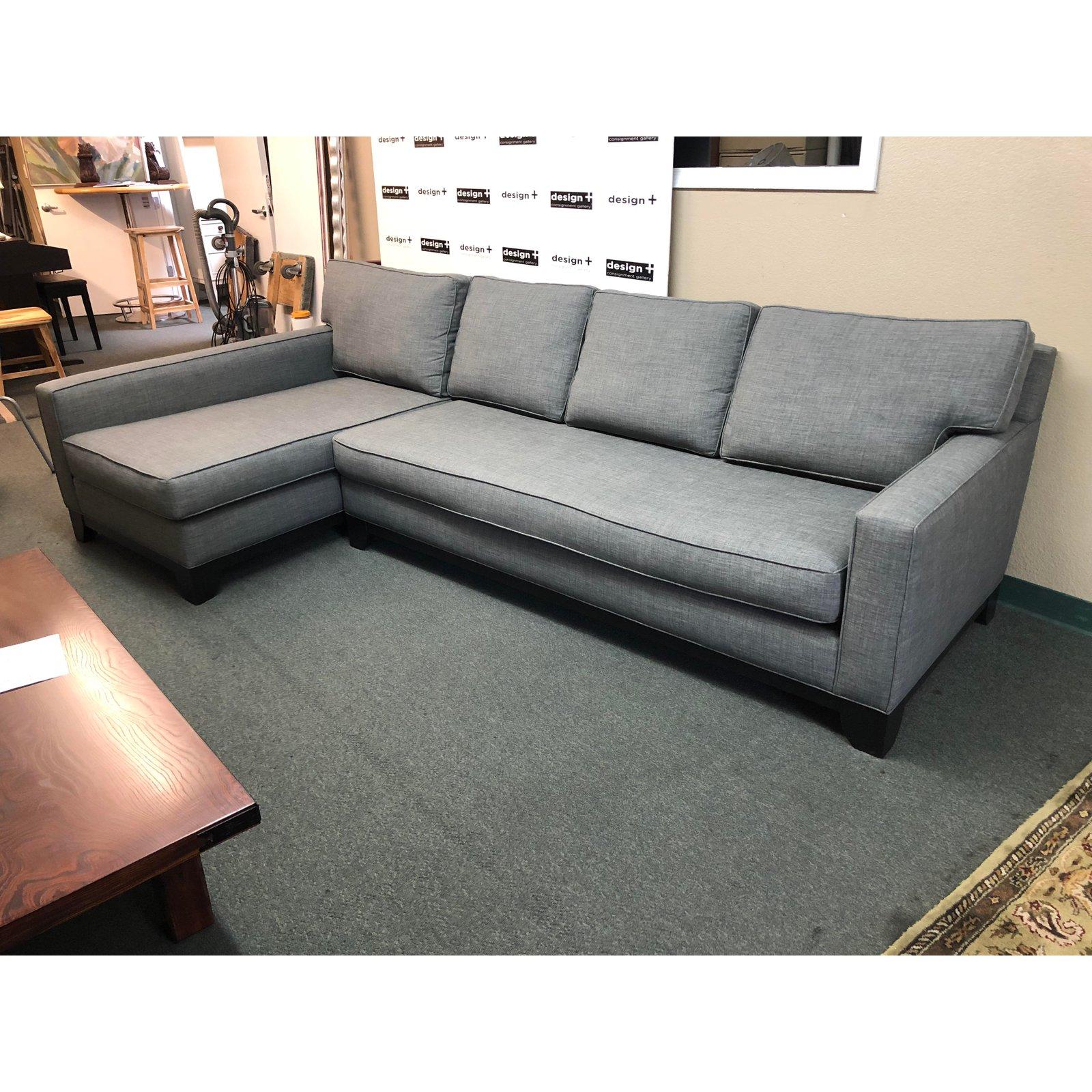 Fabric Nathan Anthony Custom 2-Piece Sectional For Sale