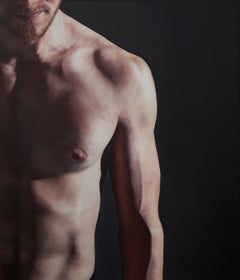Here - Nude Figure Painting, Original Oil on Linen