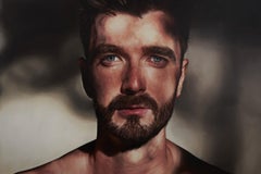 I Love You the First Time, Large Scale Portrait, Bearded Man in Dappled Light