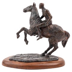 Nathan Cabot Hale, "Equestrian Study" Bronze Sculpture