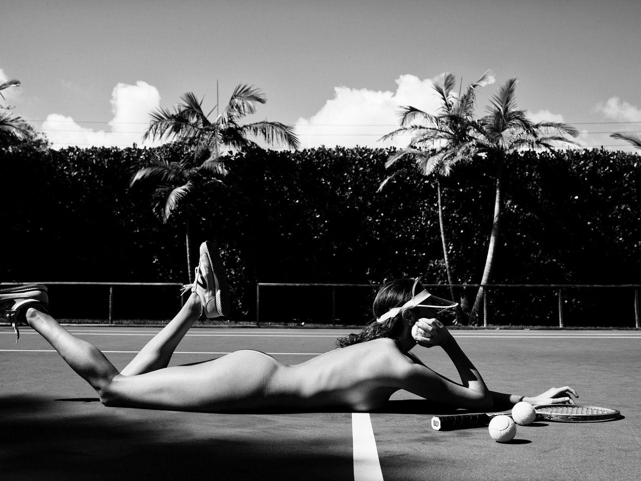 Nathan Coe Black and White Photograph - Tennis Anyone?