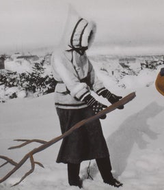 "A Generous Offering" by Nathan Durfee, Original Acrylic on Vintage Postcard