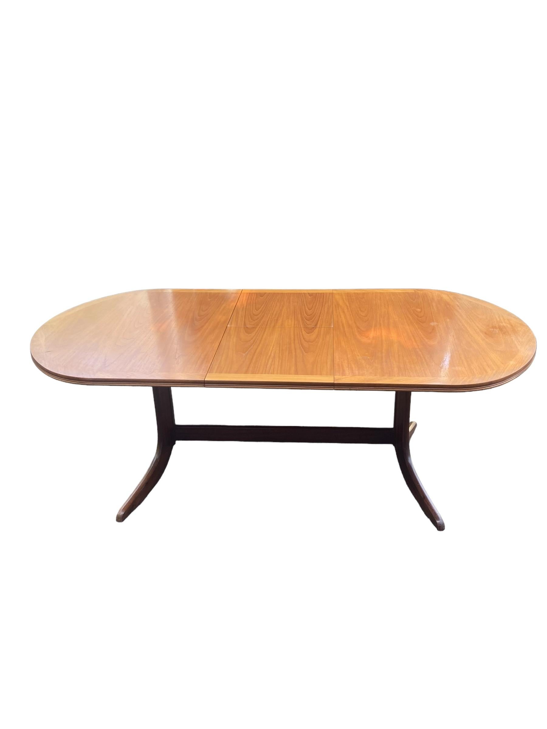 20th Century Nathan Extendable Teak Mid Century Dining Table