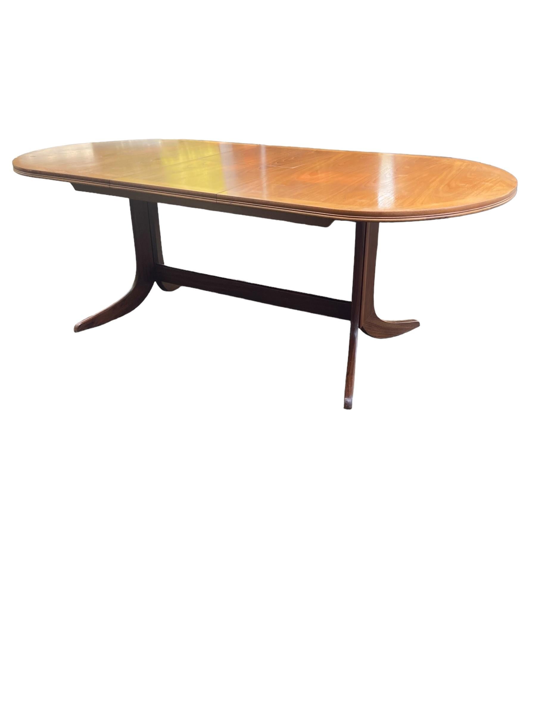 Nathan Extendable Teak Mid Century Dining Table For Sale 2