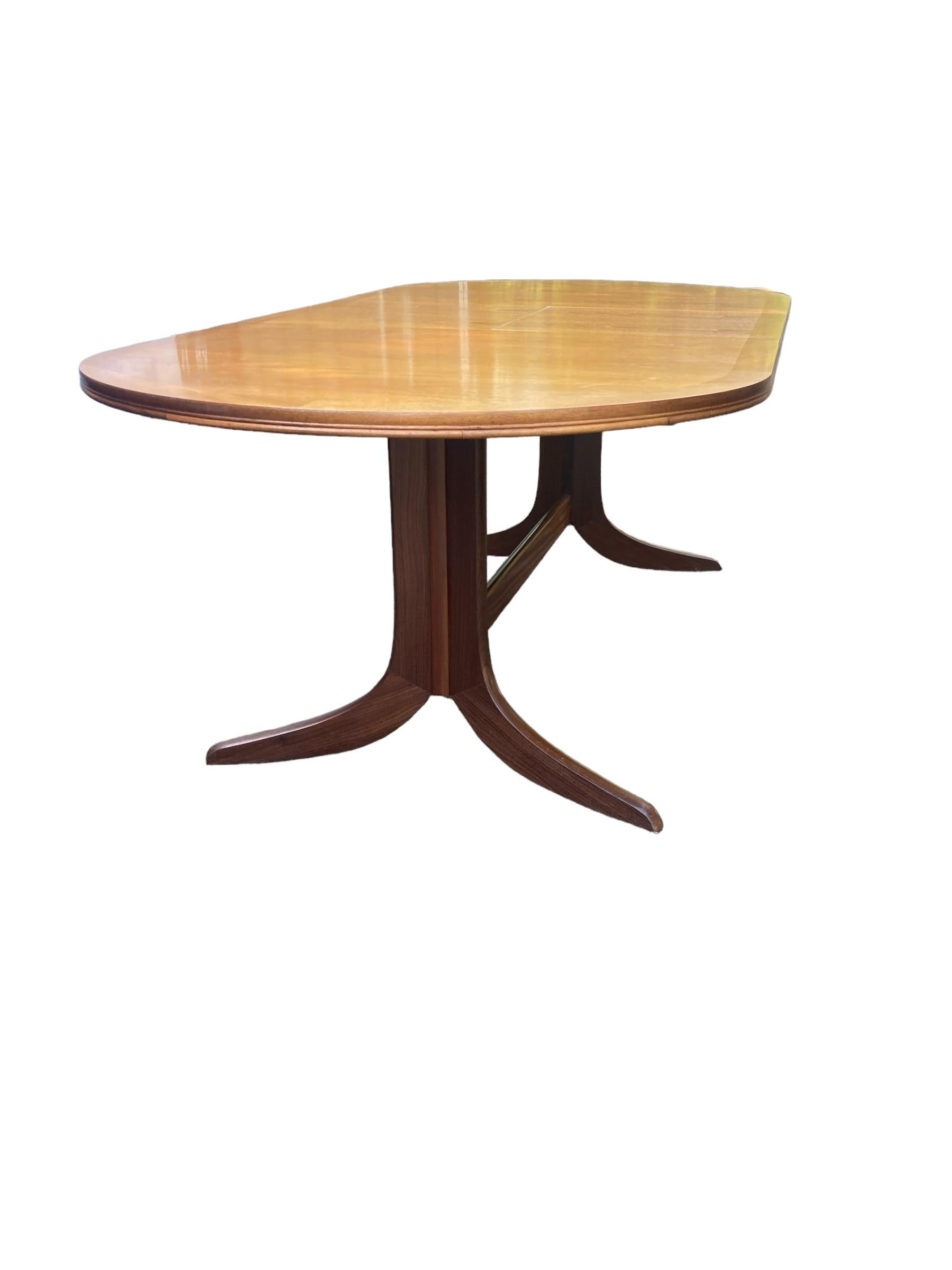 Nathan Extendable Teak Mid Century Dining Table For Sale 3