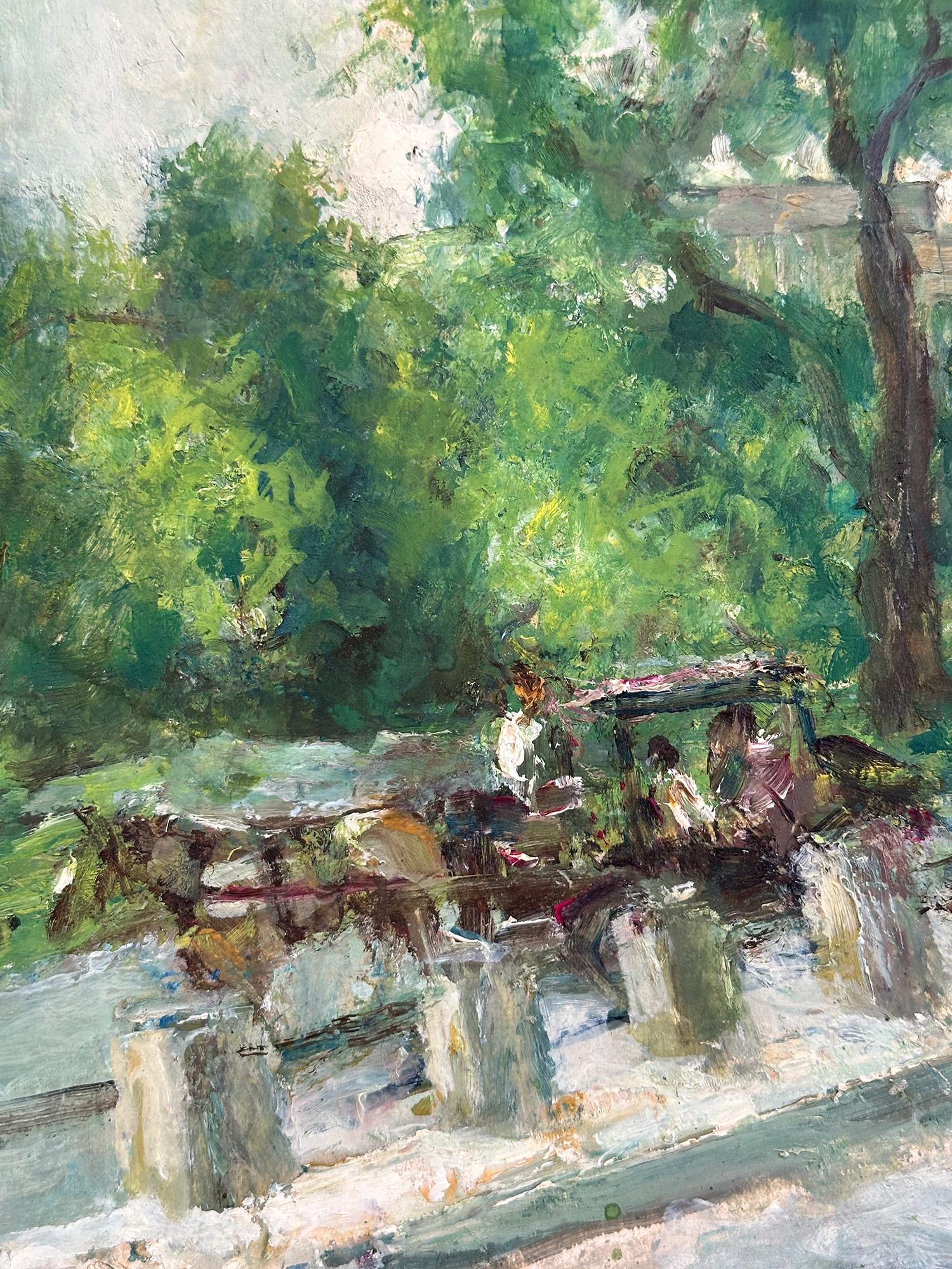 Un esempio raffinato e pertinente delle affascinanti scene di New York di Nathan Hoffman. Qui troviamo un sentiero di Central Park che guarda a sud-est e il General Motors Bulging insieme ad altri edifici di Manhattan raffigurati sullo sfondo, con