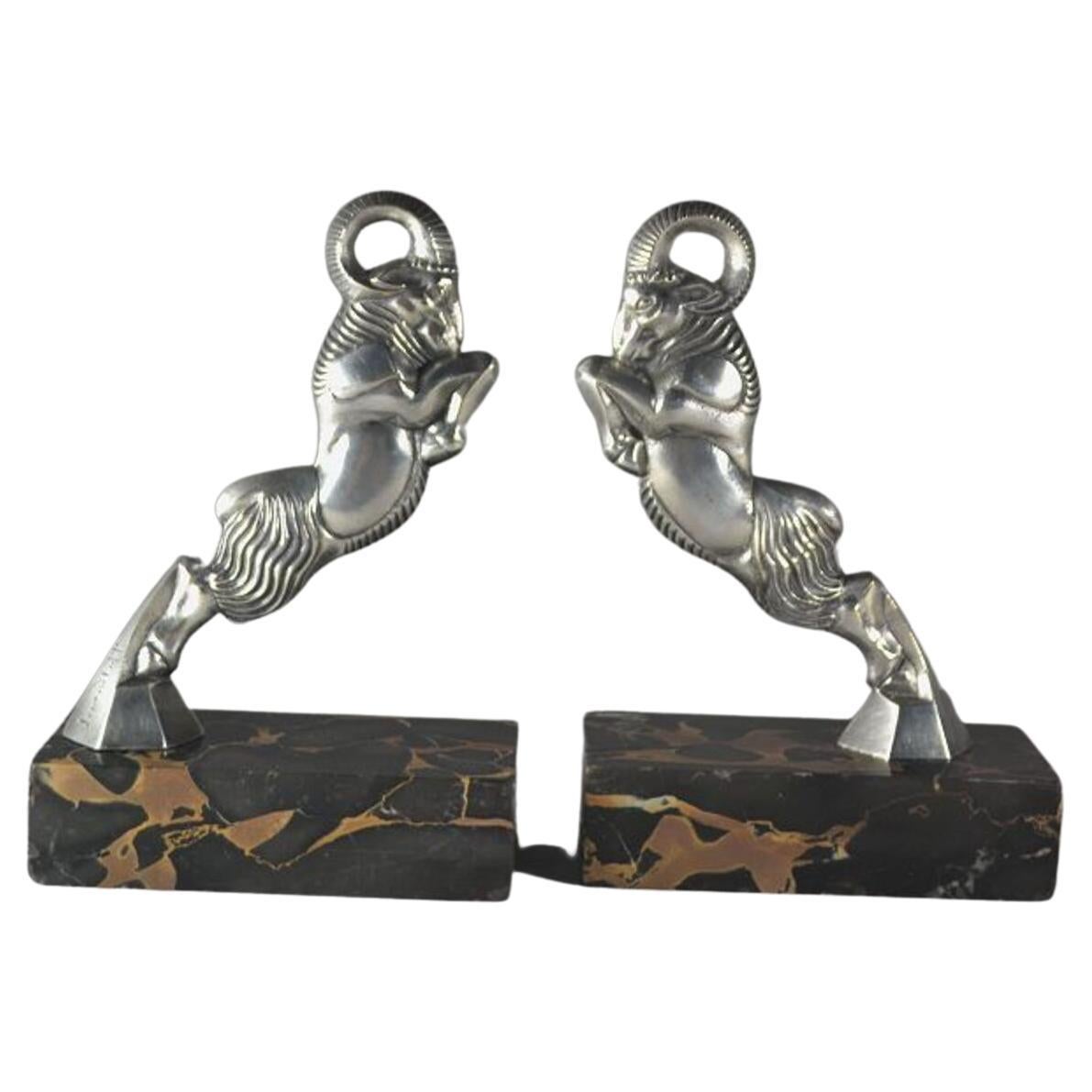 Nathan Imenitoff 
École De Paris
 Rare Pair of Bookends, Art Deco
