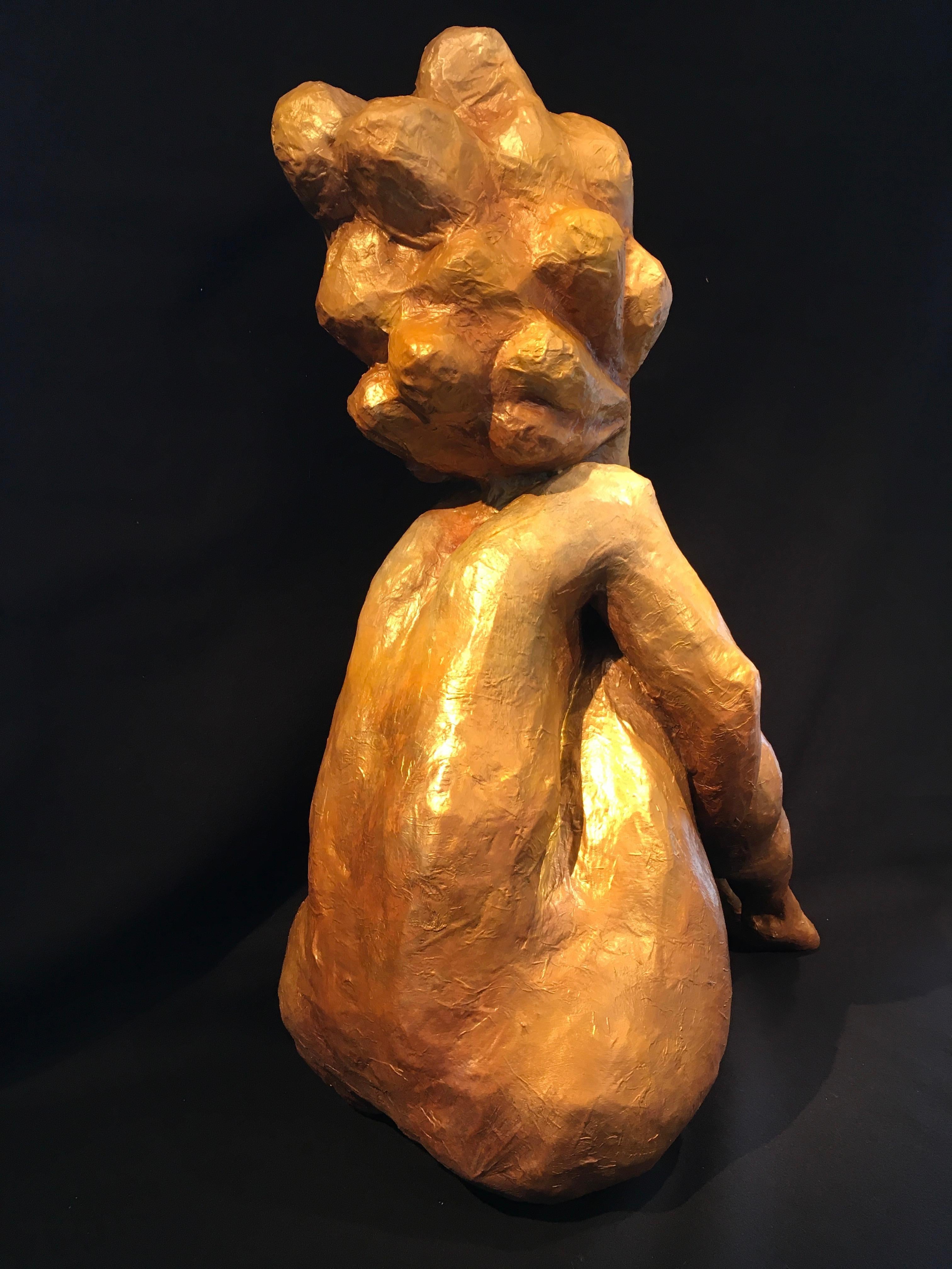 'To Contemplate',  by Nathan Lee, Mixed Media Figurative Sculpture, 2023 For Sale 9