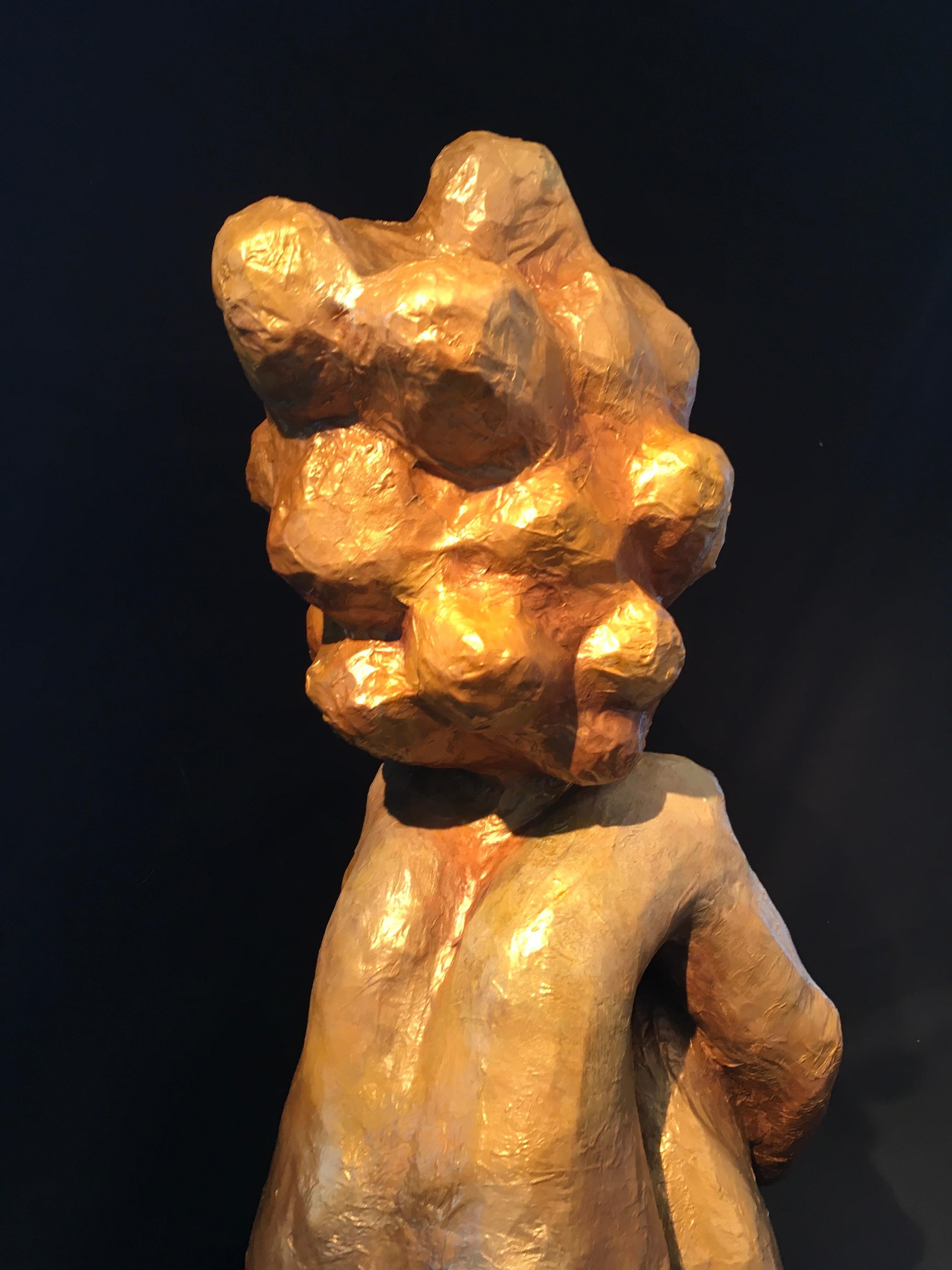 'To Contemplate',  by Nathan Lee, Mixed Media Figurative Sculpture, 2023 For Sale 10