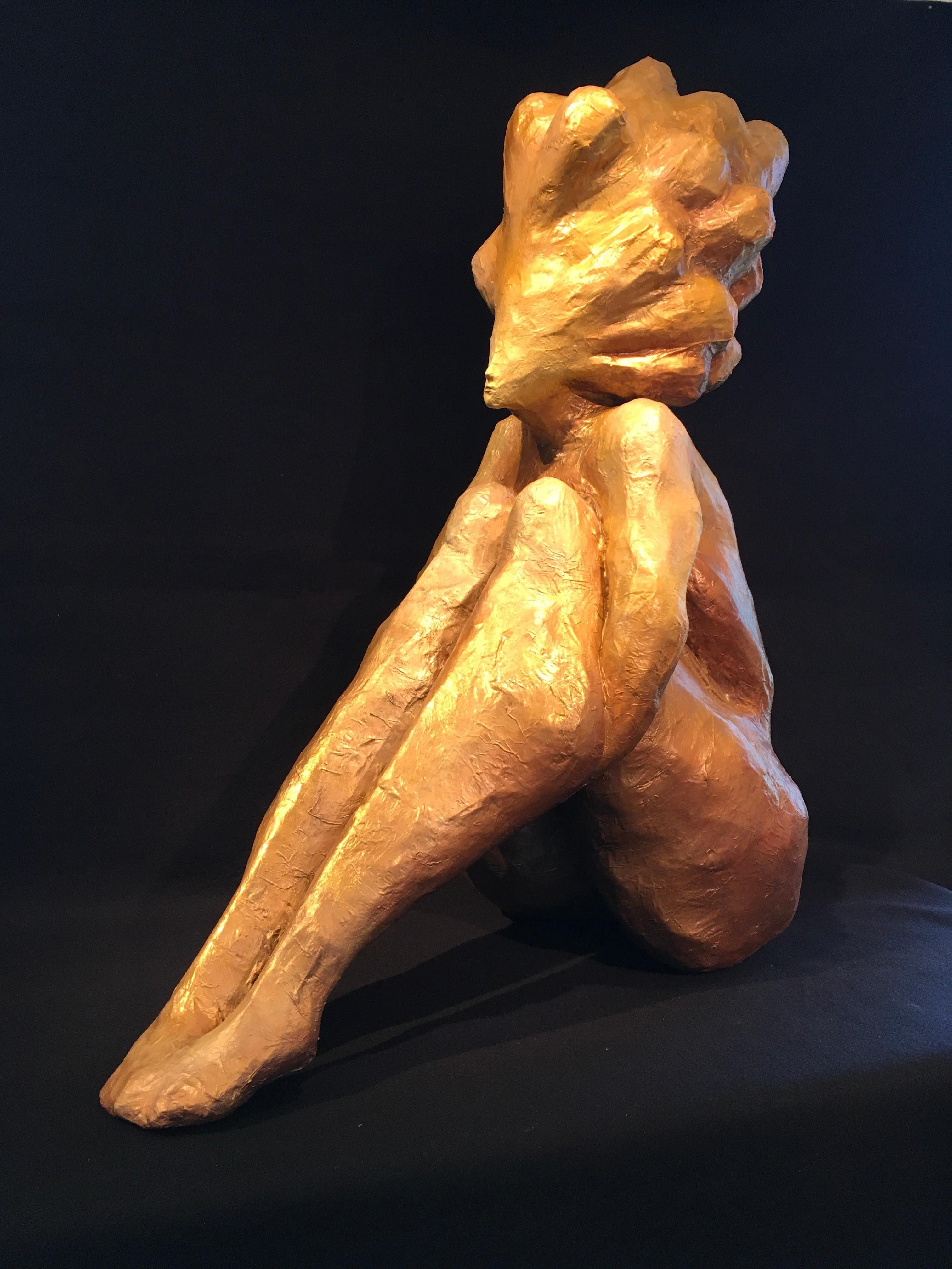 'To Contemplate',  by Nathan Lee, Mixed Media Figurative Sculpture, 2023 For Sale 1
