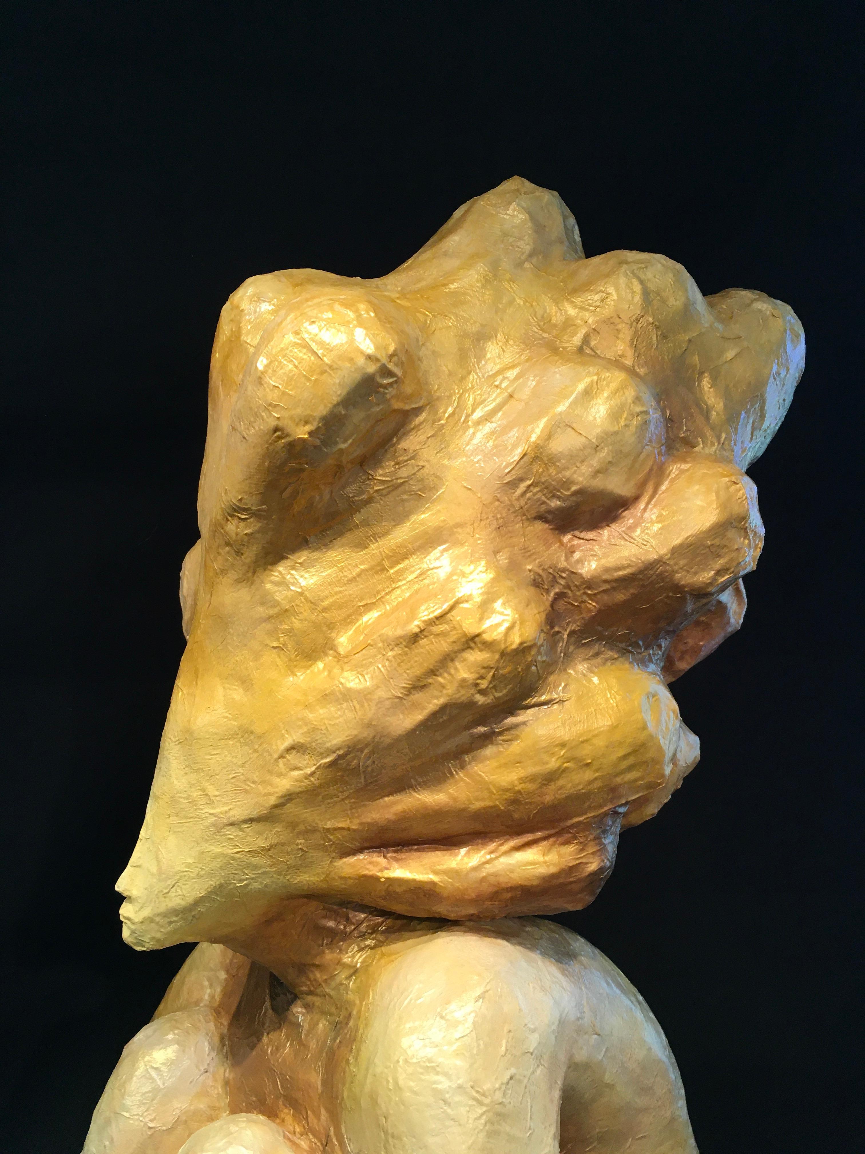 'To Contemplate',  by Nathan Lee, Mixed Media Figurative Sculpture, 2023 For Sale 3